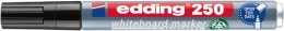 Tábla- és flipchart marker, 1-3 mm, kúpos, EDDING "250", fekete