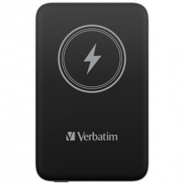 Power bank, mágneses (vezeték nélküli), 10.000mAh, VERBATIM "MCP-10, fekete